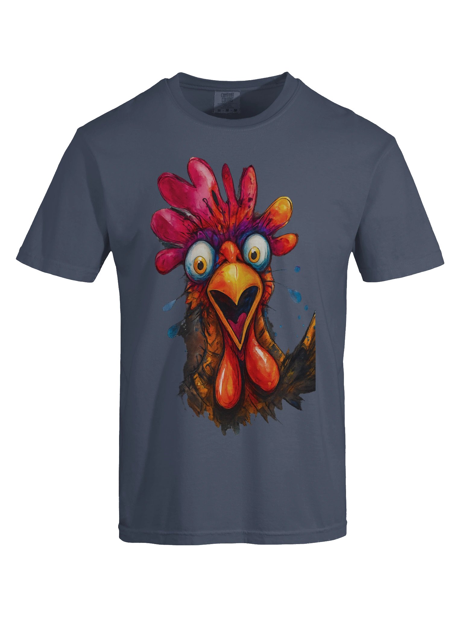 Vivid Chicken Illustration T-Shirt product image (87)