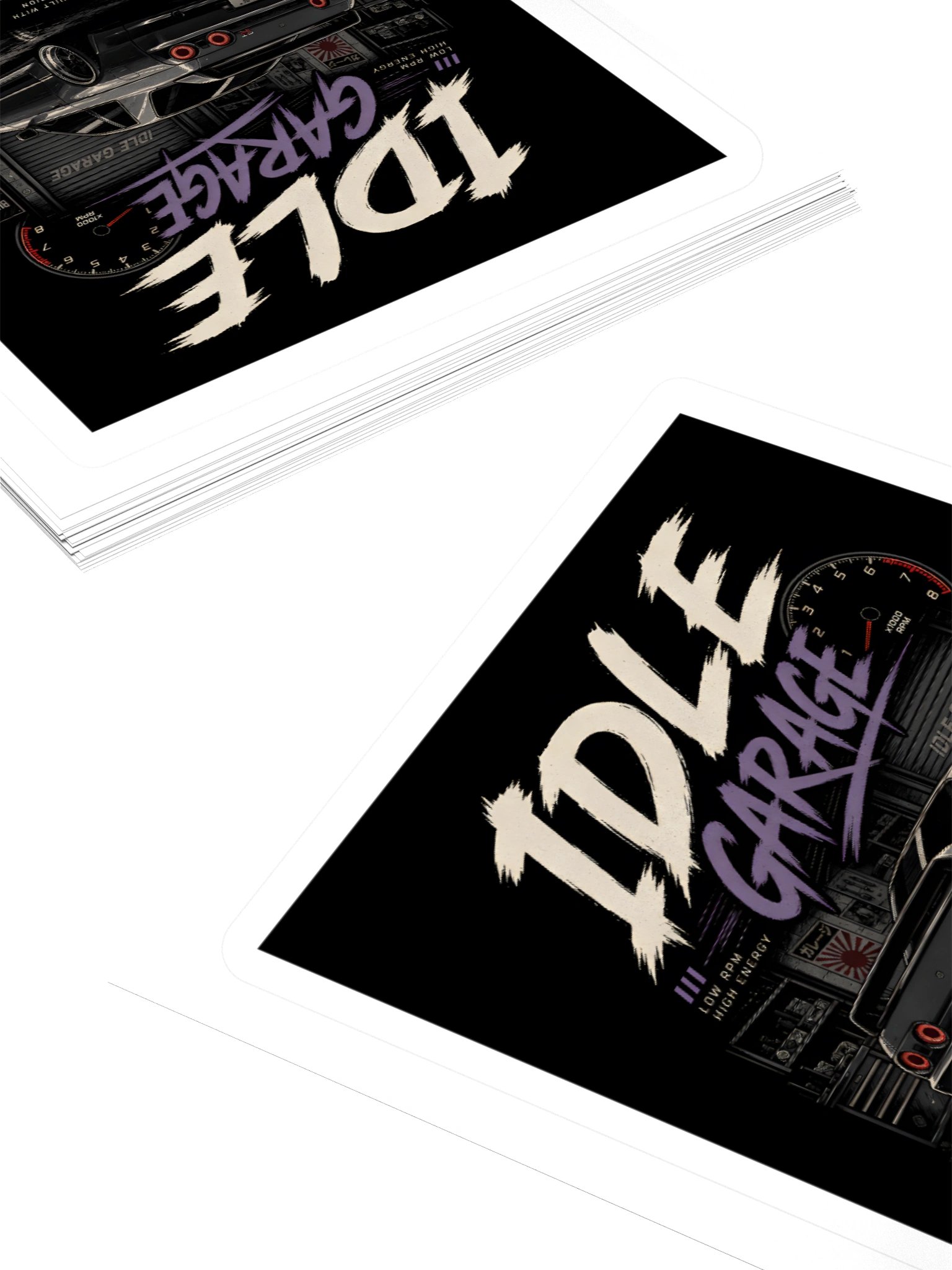 Idle Garage Retro Car Sticker product image (12)