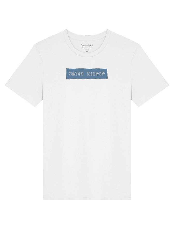 Standard Fit Light Cotton "Watch Minded Label" T-Shirt, White product image (1)