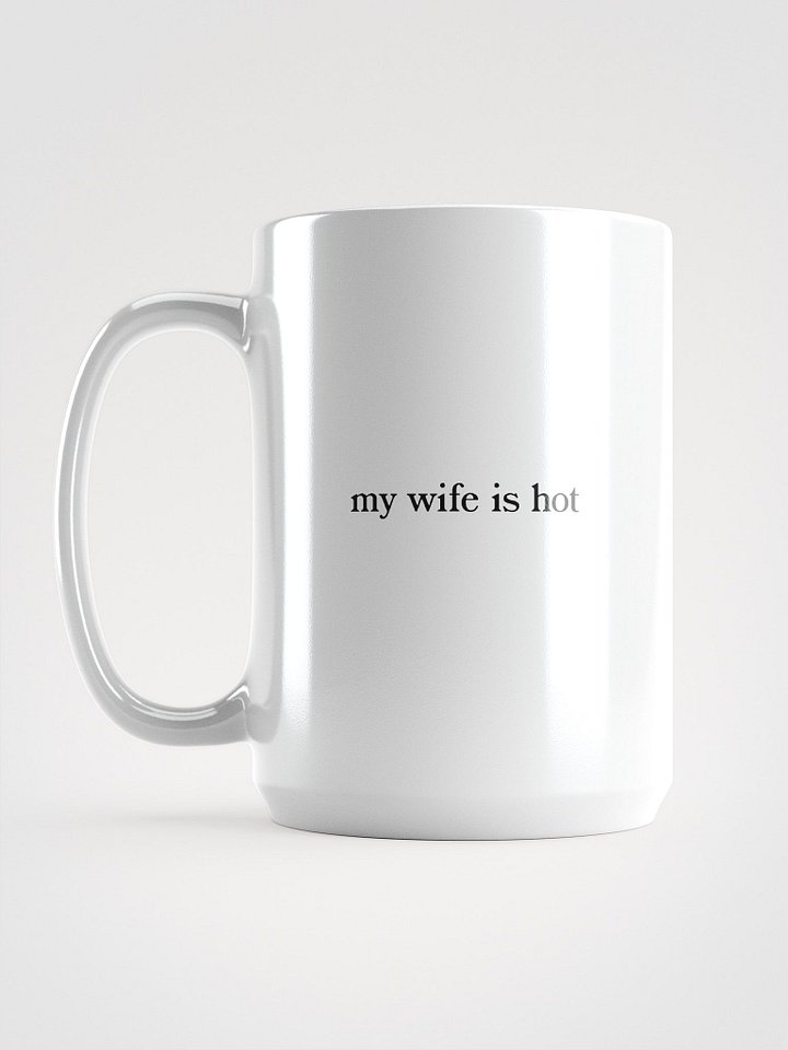 My Wife Is Hot Canvas Mug product image (1)