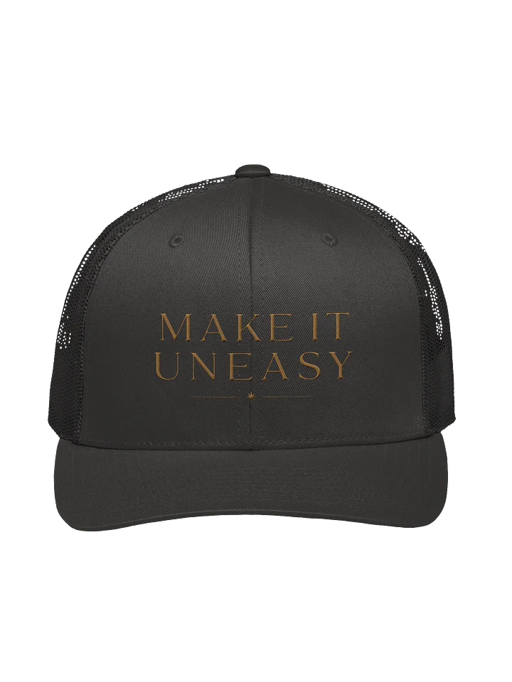 Uneasy charcoal retro trucker product image (1)