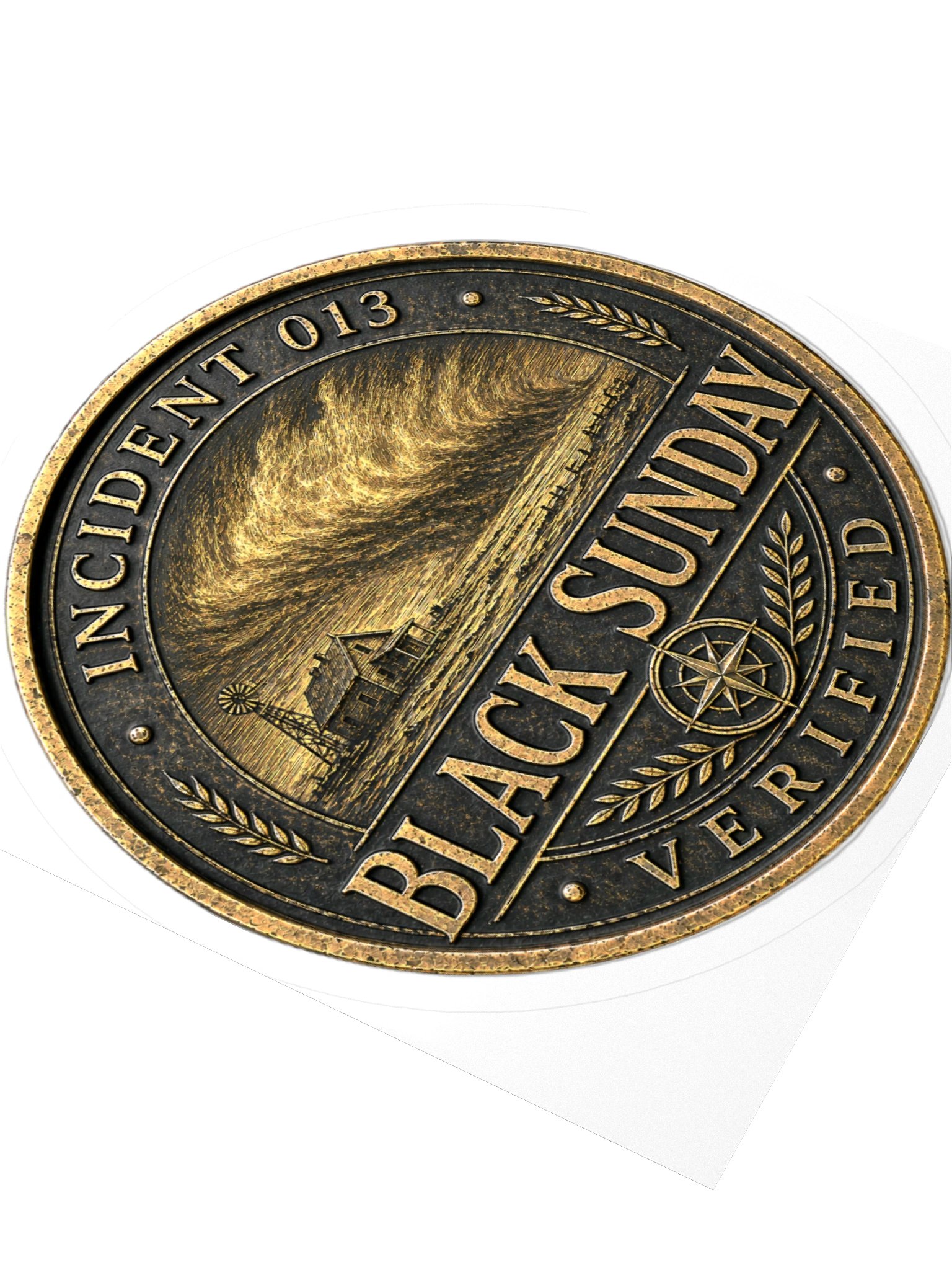 Incident 013 — Dust Storms Archive Badge Sticker product image (3)