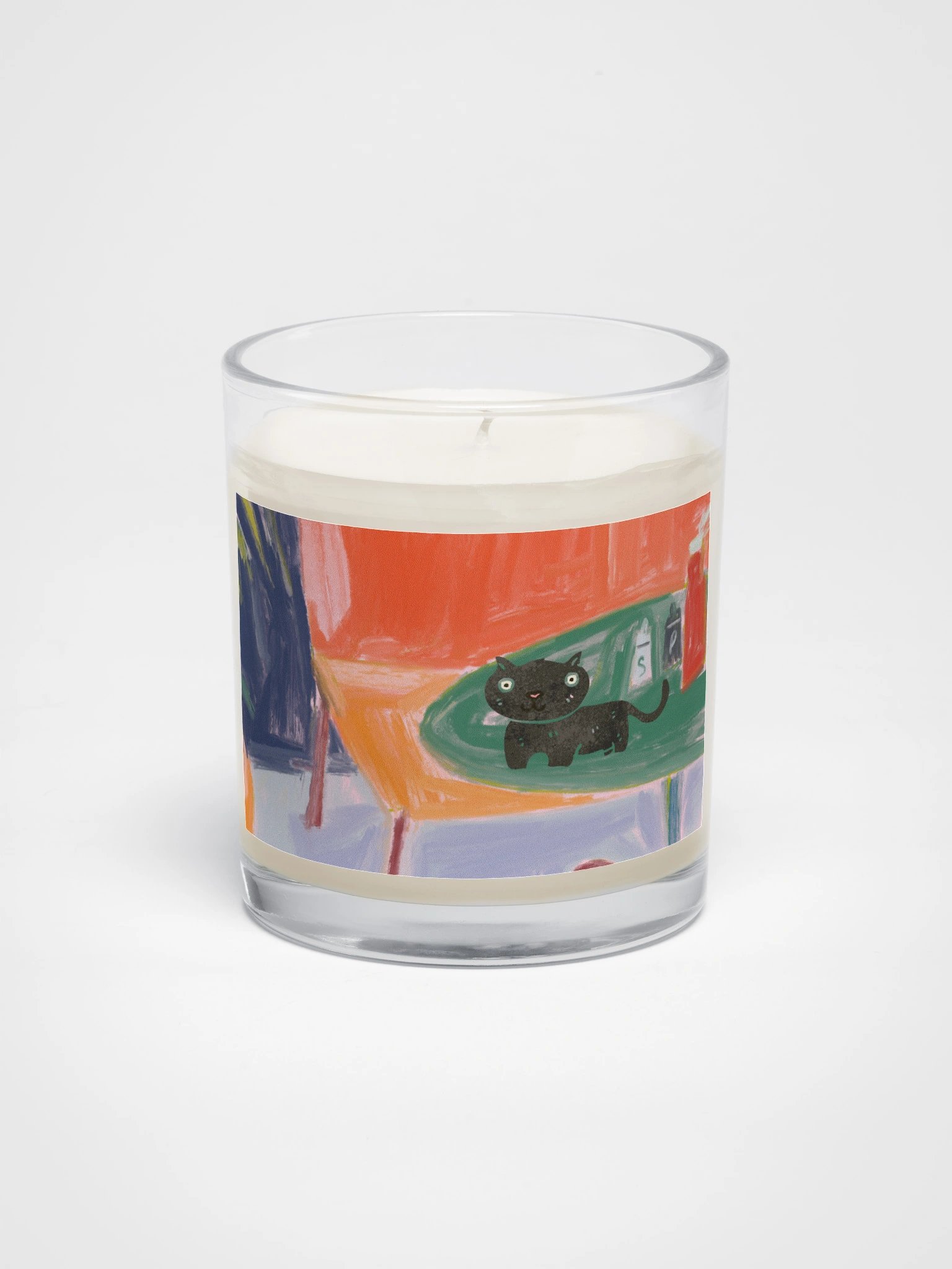 Whimsical Odd Cute Cat Soy Candle product image (1)