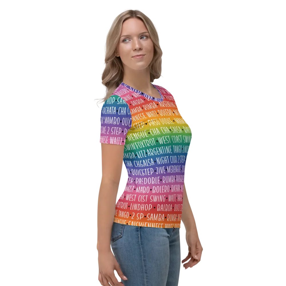 Rainbow Ballroom Dancer's T-shirt for Women product image (4)