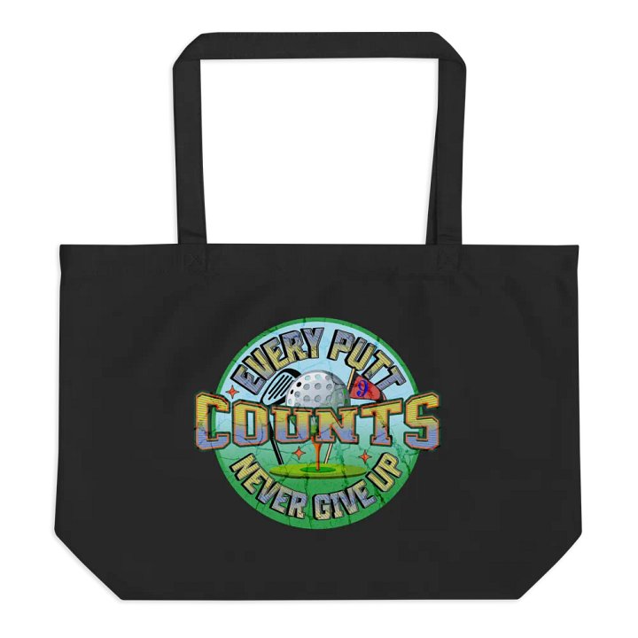 Every Putt Counts Never Give Up Golf Motivational Ball Tote Bag product image (1)