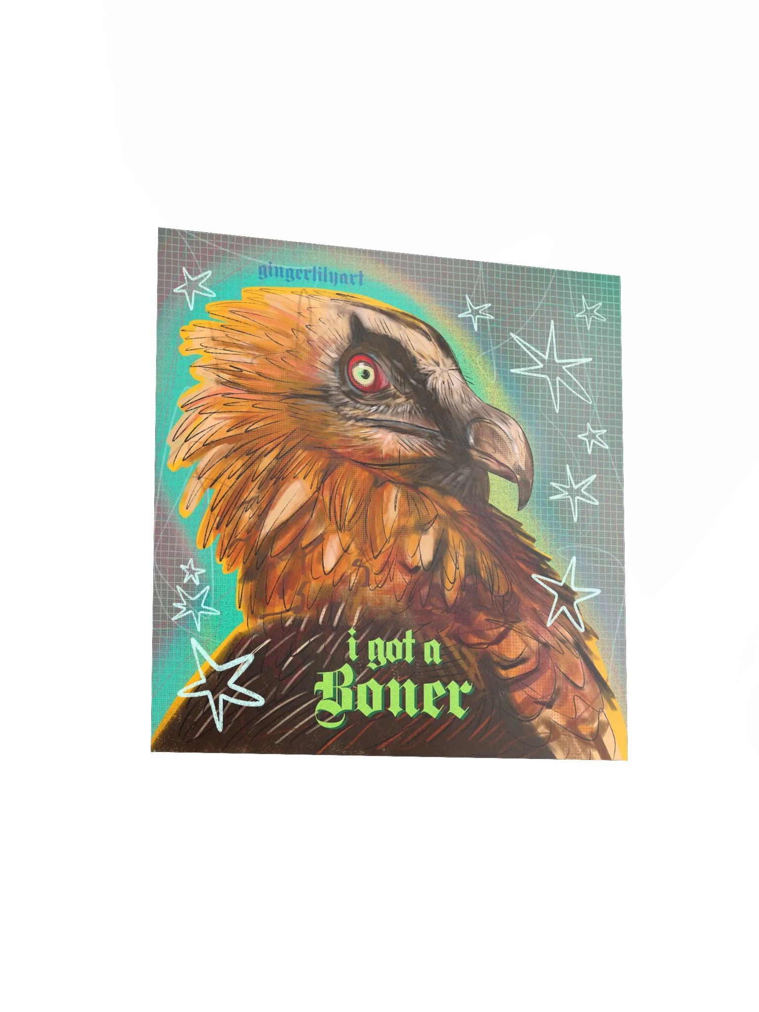 bearded vulture print product image (6)