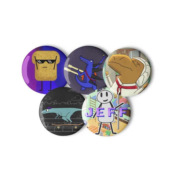Dani & Dean Do An Internet Big Pin Button Set (2.25'') product image (1)