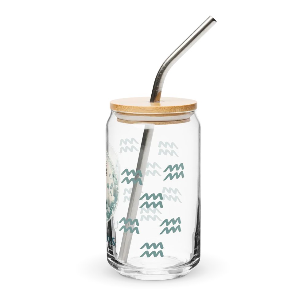 Aquarius Zodiac Glass Can Sipper product image (4)