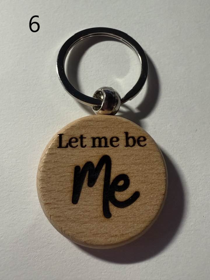 Wooden Engraved Neurodivergent Keychains | ADHD, Autism, Anxiety, and More (1) product image (6)