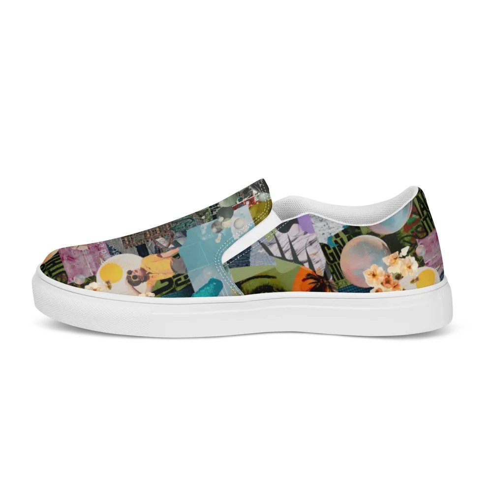 Collaged mens slip ons product image (10)