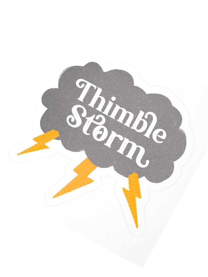 Thimble Storm Logo Sticker (Regular) product image (6)