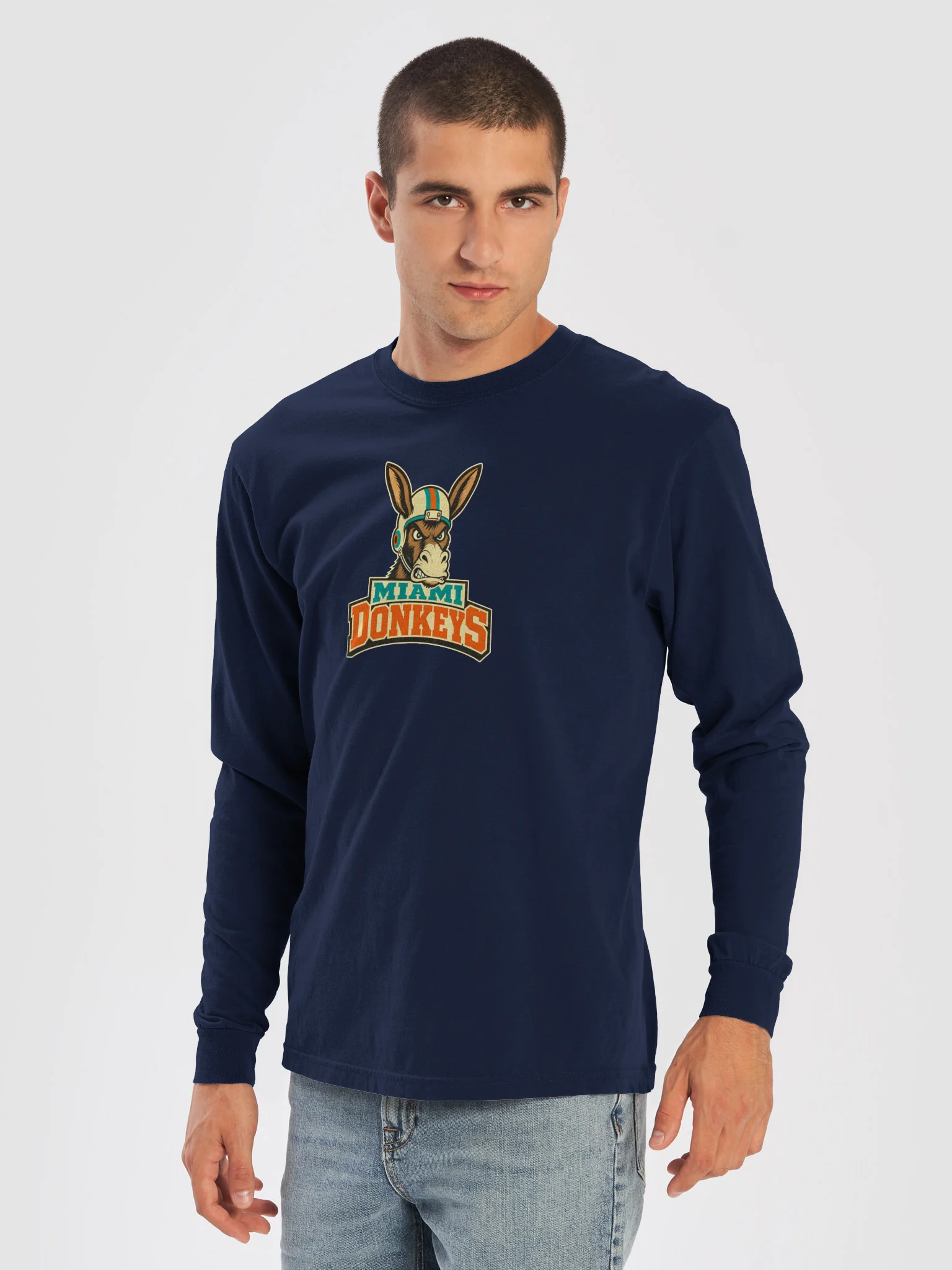 Miami Donkeys Long Sleeve T-Shirt product image (21)