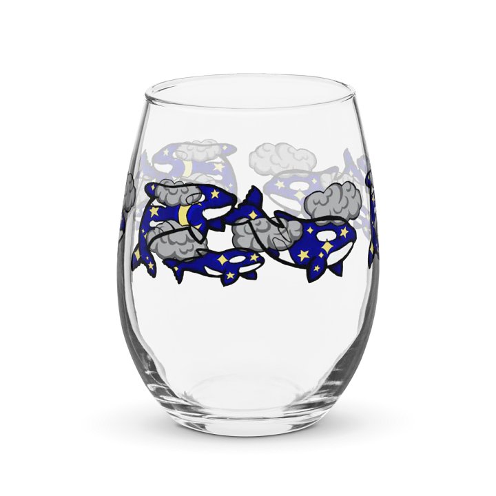 midnight orca stemless wine glass product image (1)