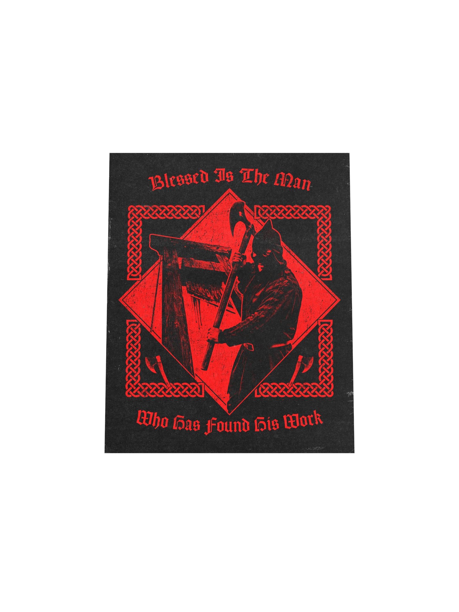 BLESSED IS THE MAN POSTER RED product image (14)