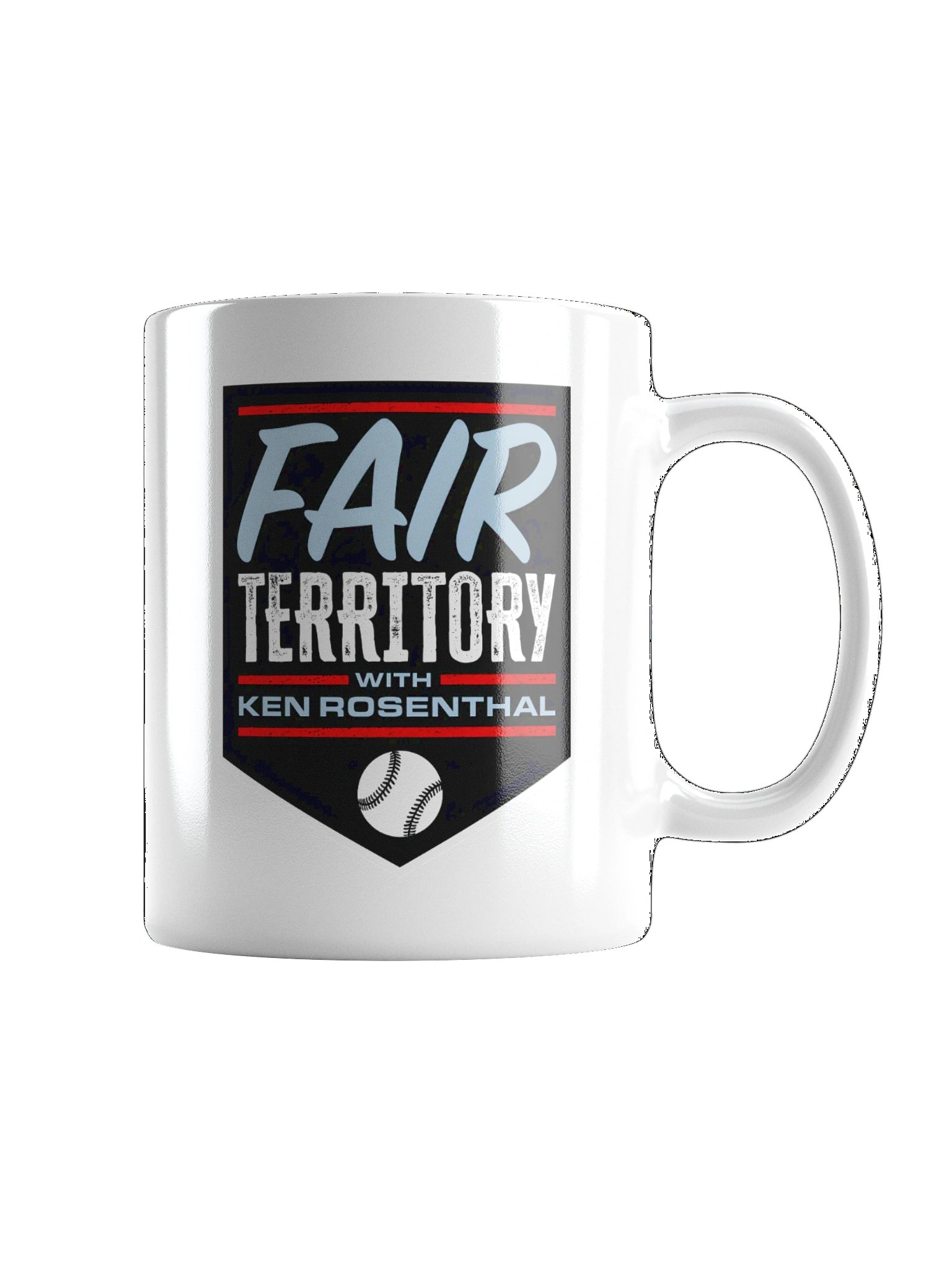 Fair Territory with Ken Rosenthal Glossy White Mug product image (1)