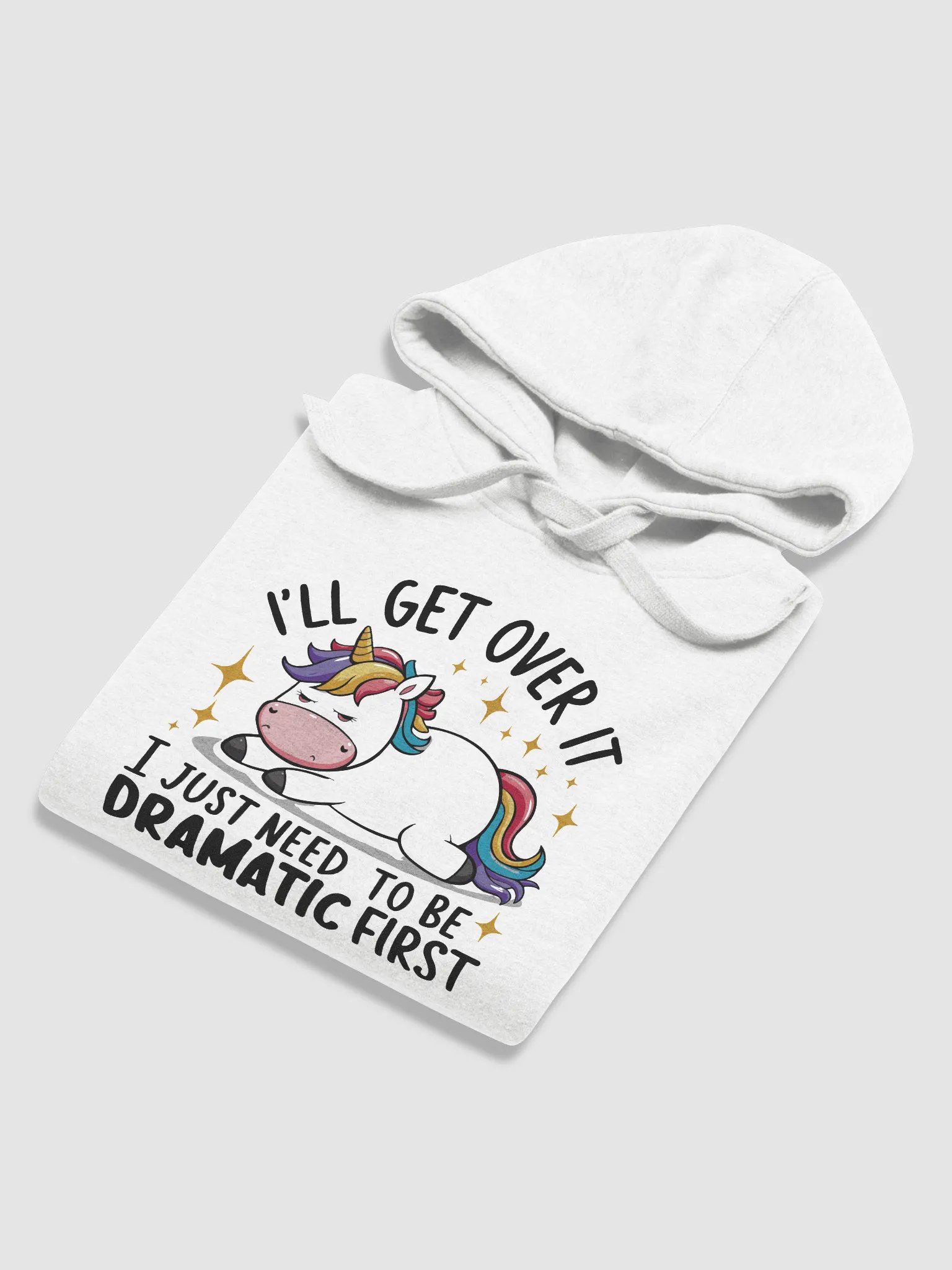 Dramatic Unicorn Vibes Premium Hoodie product image (6)