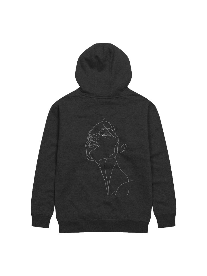 Line Art Sensual Woman Portrait Unisex Hoodie product image (2)