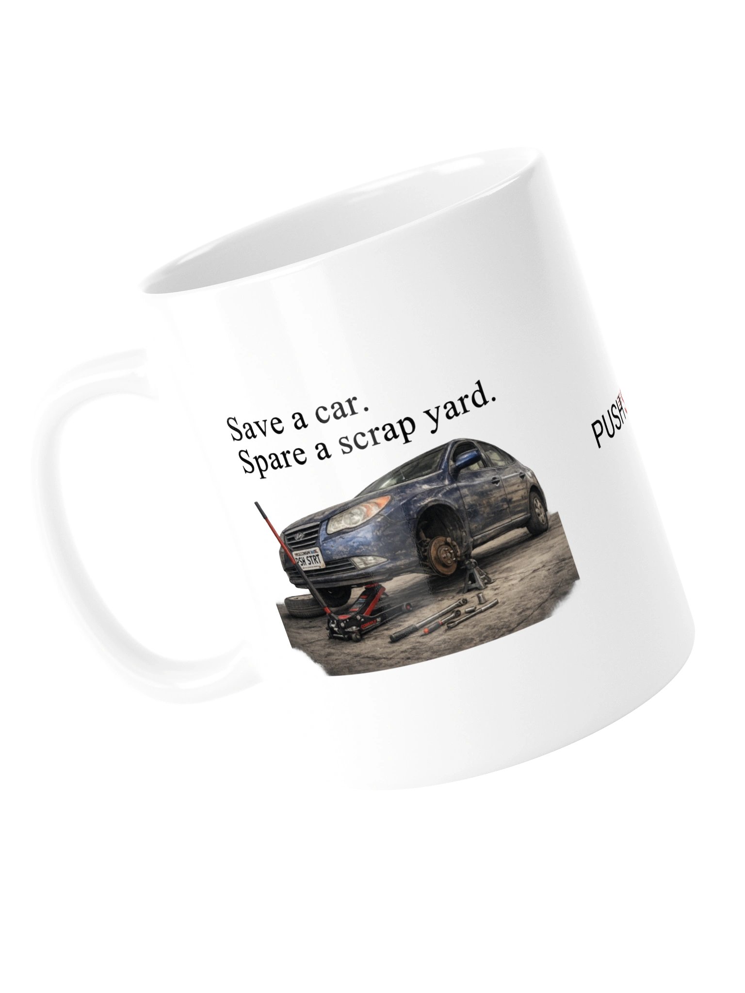 Save a car. Spare a scrap yard. (White Mug) product image (5)