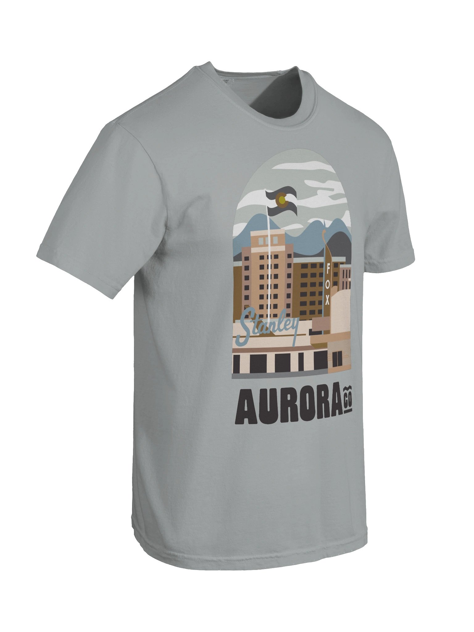 Aurora Cityscape T-shirt (Neutral) product image (29)