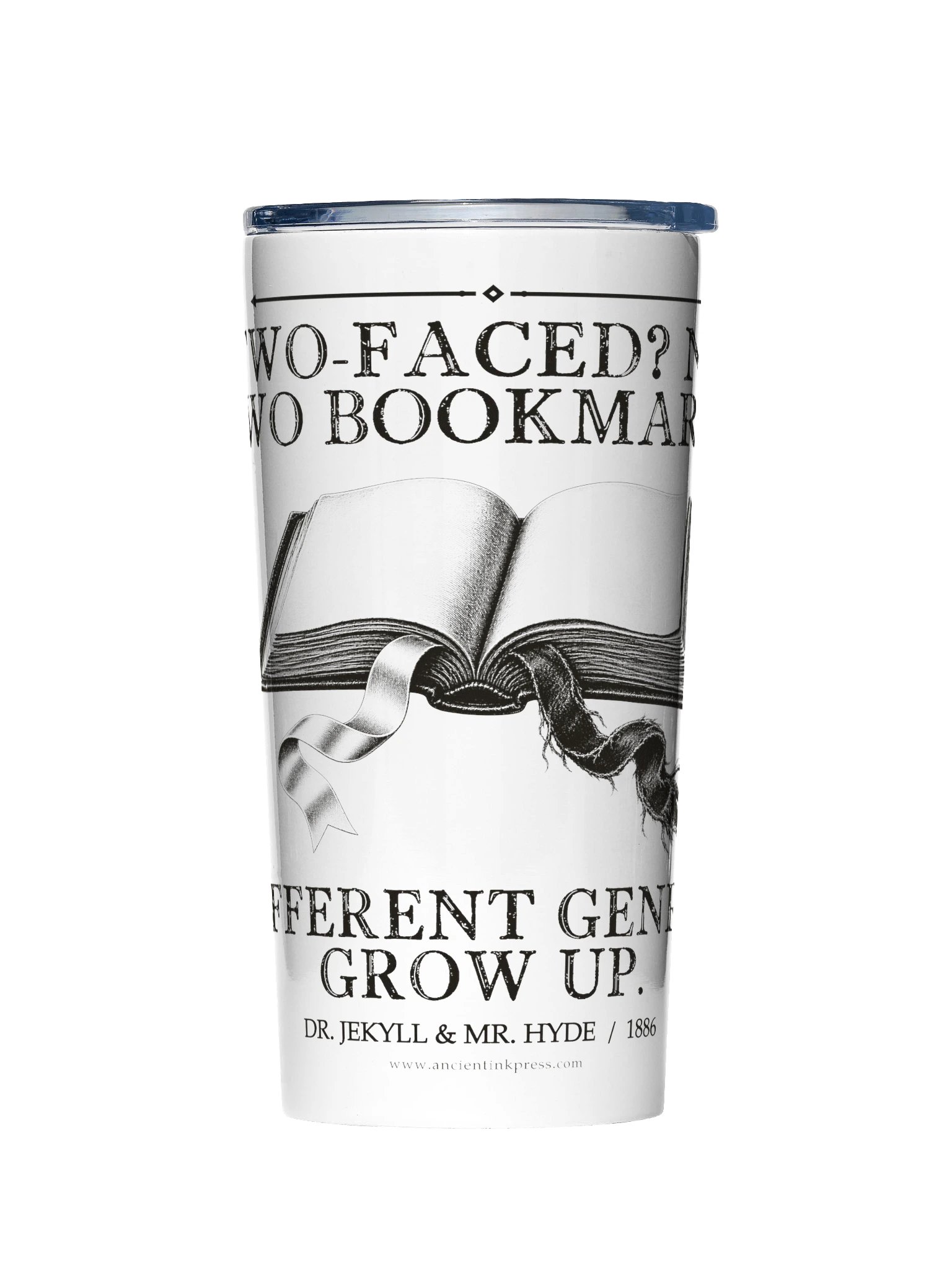 Two Bookmarks Genres -- The Strange Case of Dr Jekyll and Mr Hyde 20oz Tumbler product image (1)
