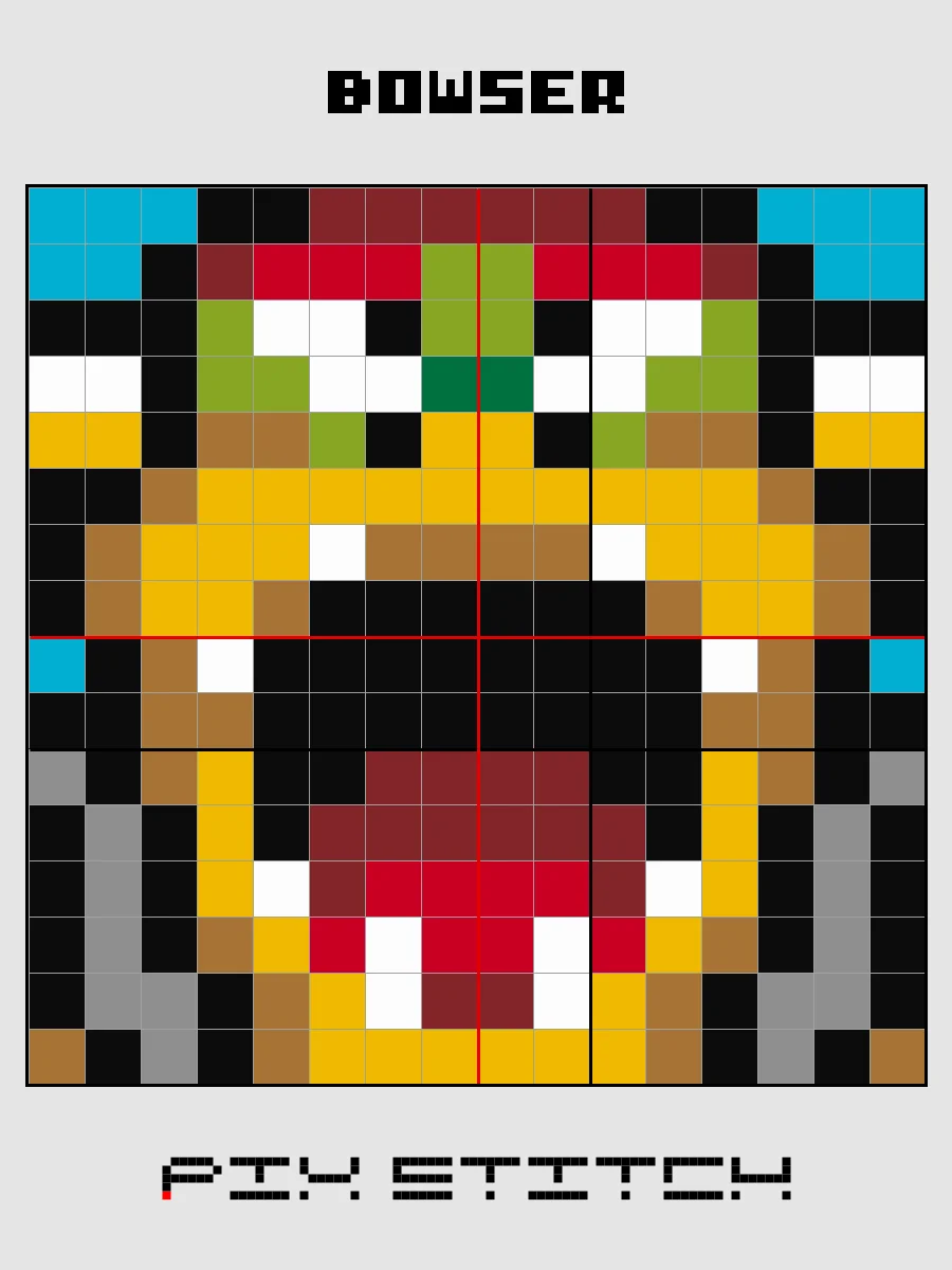 Bowser Pixel Art product image (2)