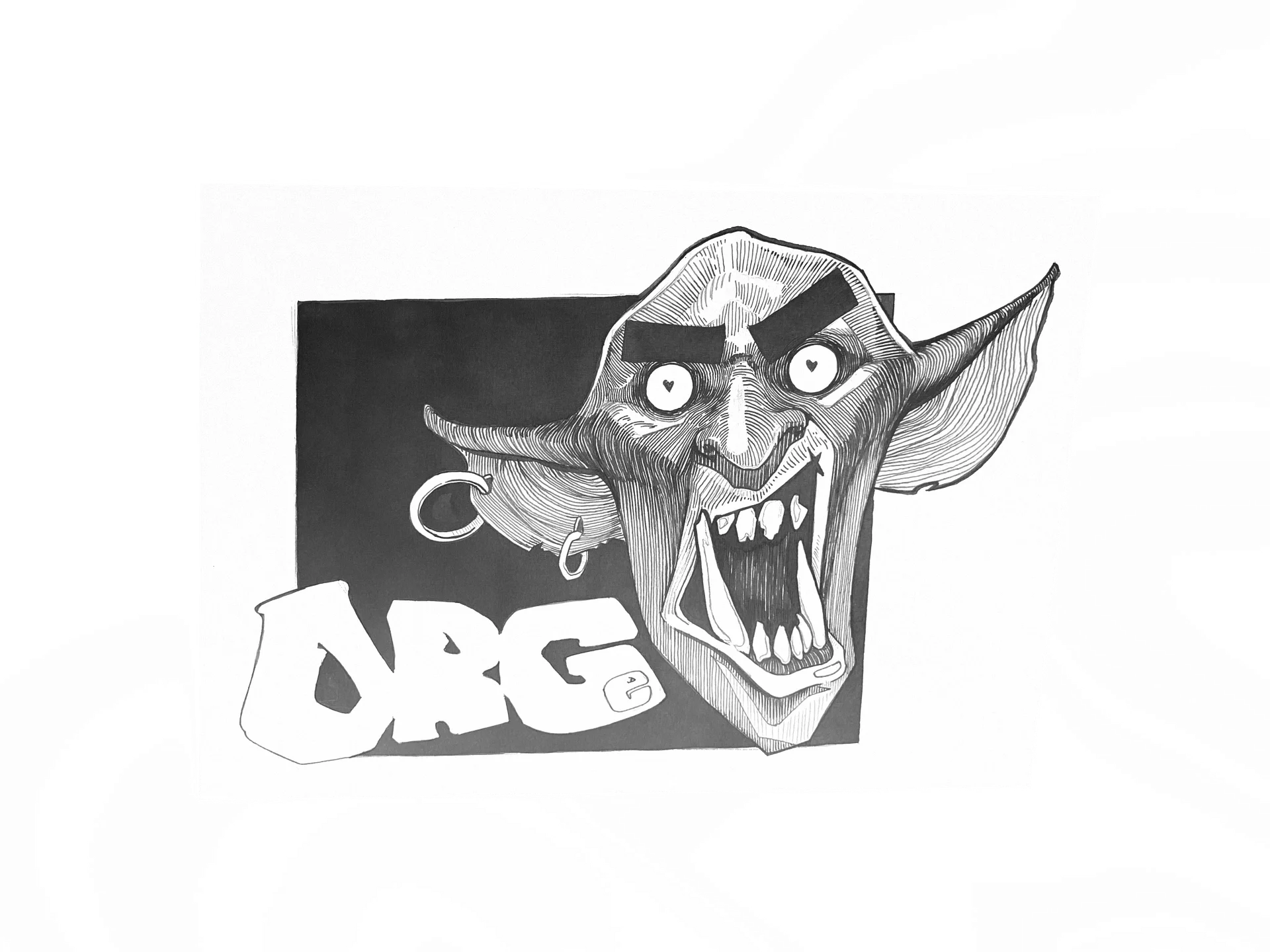 Inktober art. “Ogre” (Poster) product image (3)