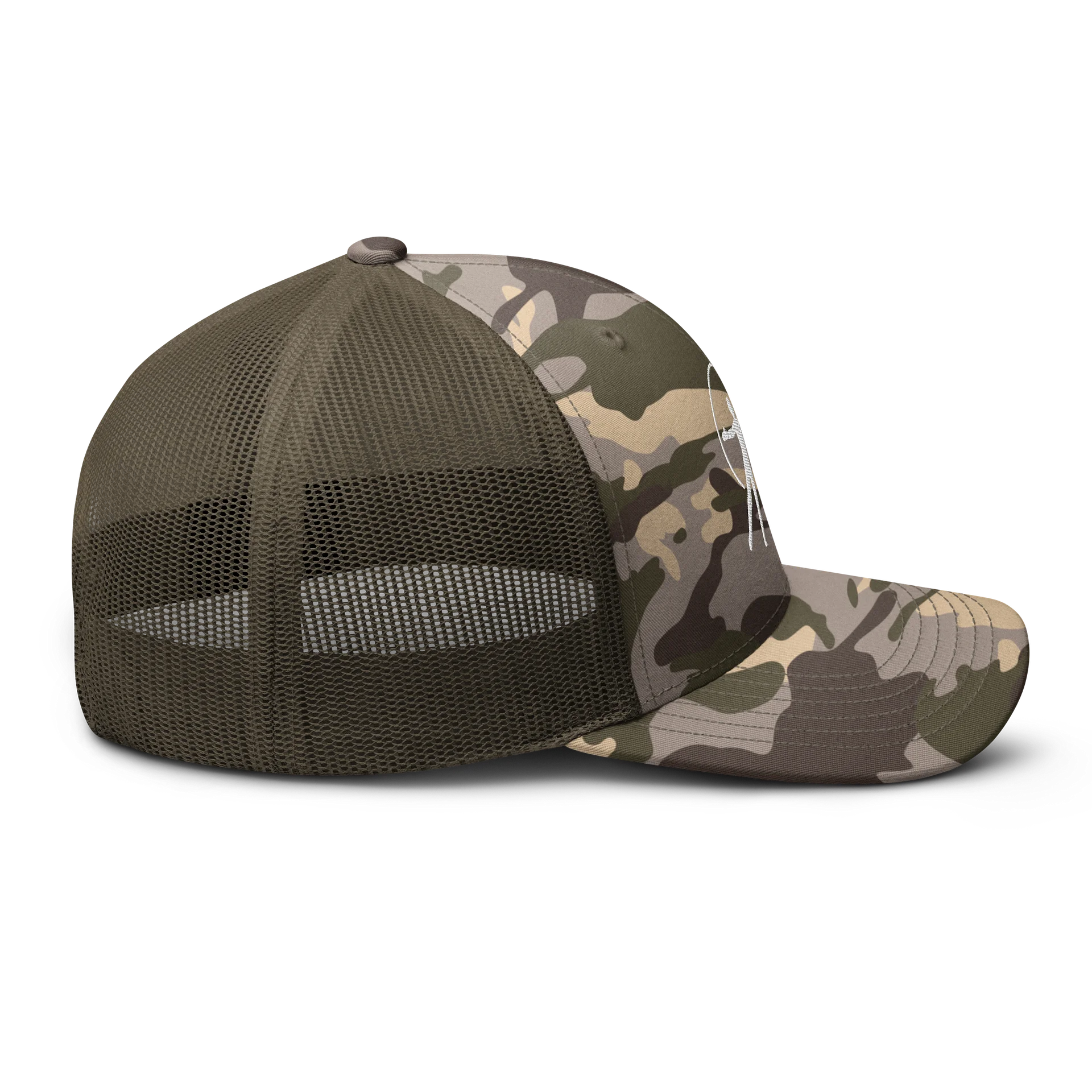 Max Spins Camo Embroidered Trucker Hat product image (5)