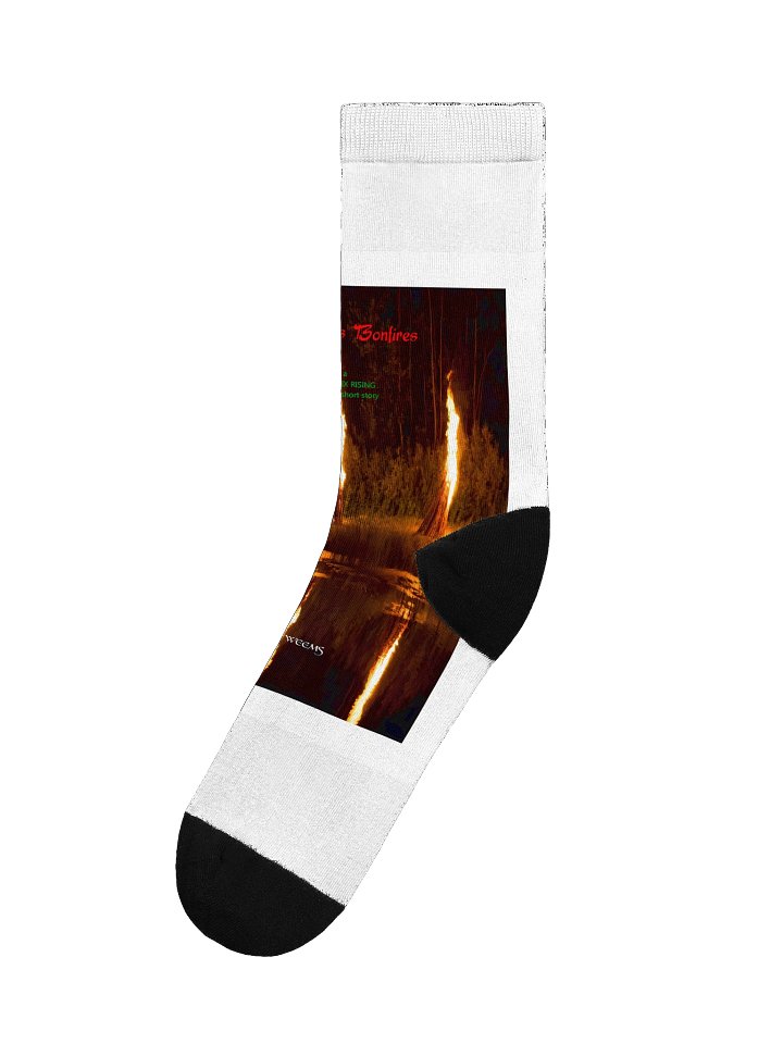 Christmas Bonfires EcoArt Crew Socks product image (1)