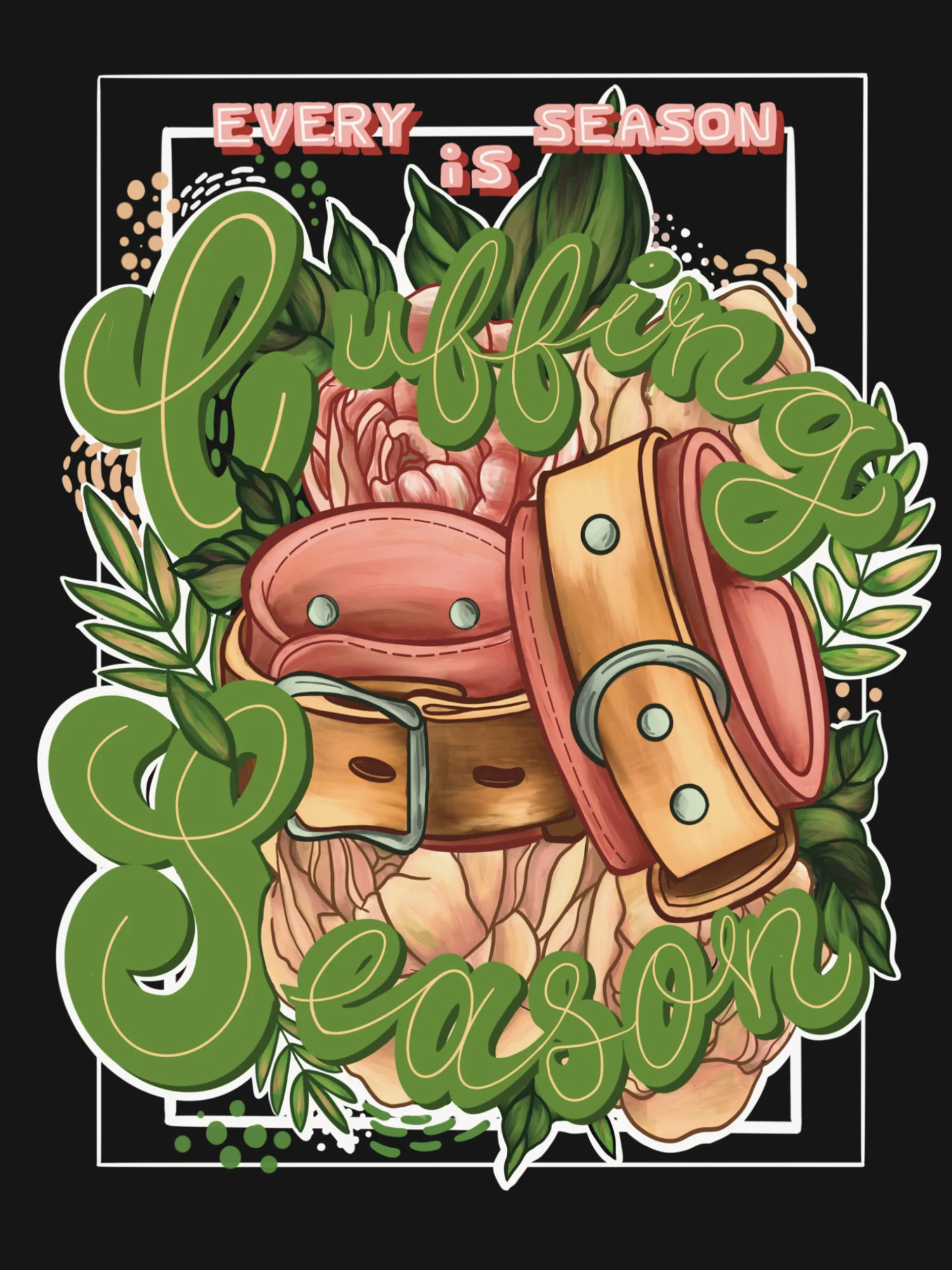 Every Season is Cuffing Season | Kinky fine art print | Spice up your home with this sex positive print! product image (1)