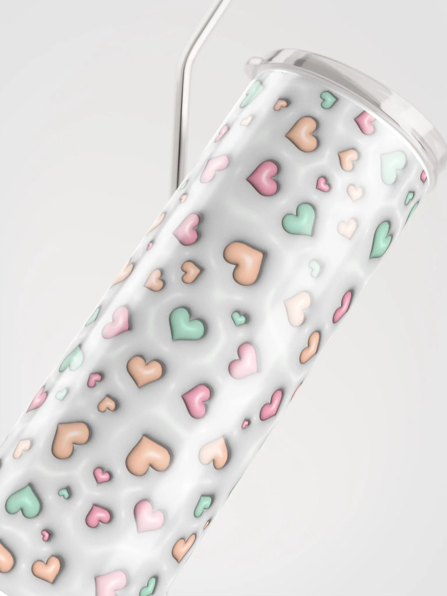 Pastel Heart Stainless Steel Tumbler product image (6)