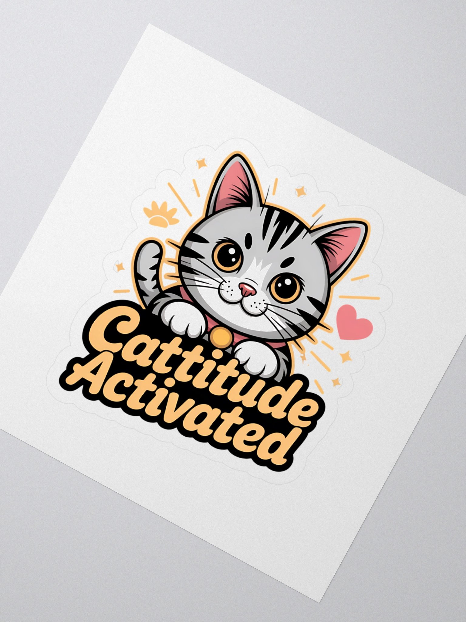 Cattitude Activated Sticker Set product image (2)