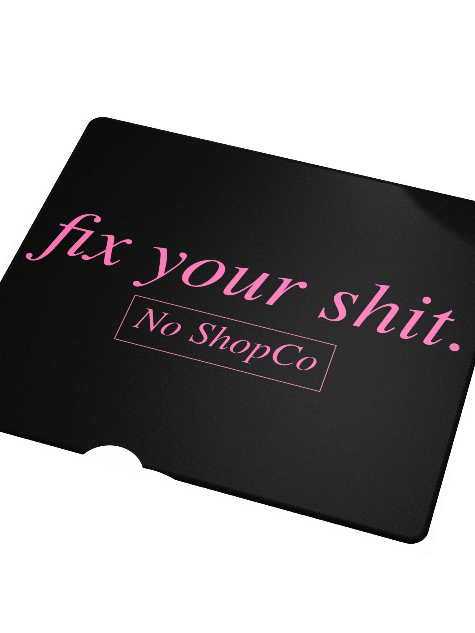 No ShopCo Gaming Mouse Pad - Pink on Black product image (3)