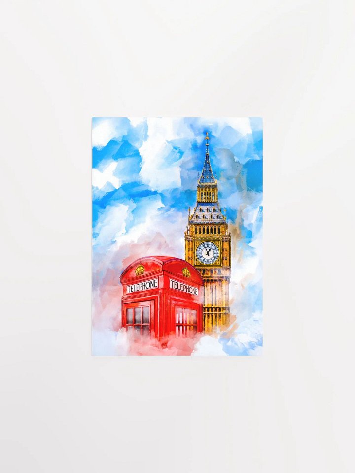 London Red Telephone Box Studio Art Print product image (1)