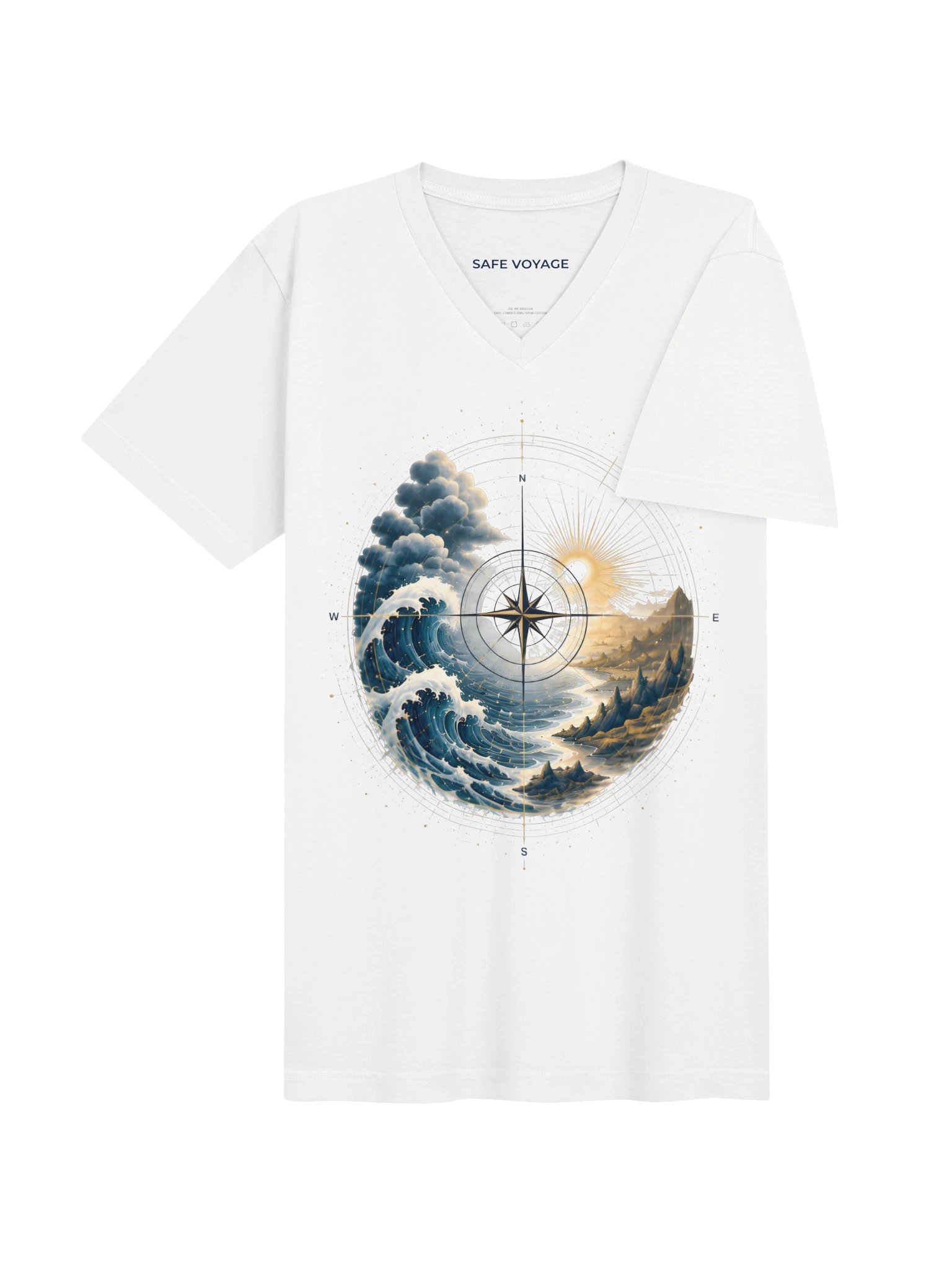 V-neck T-shirt product image (5)