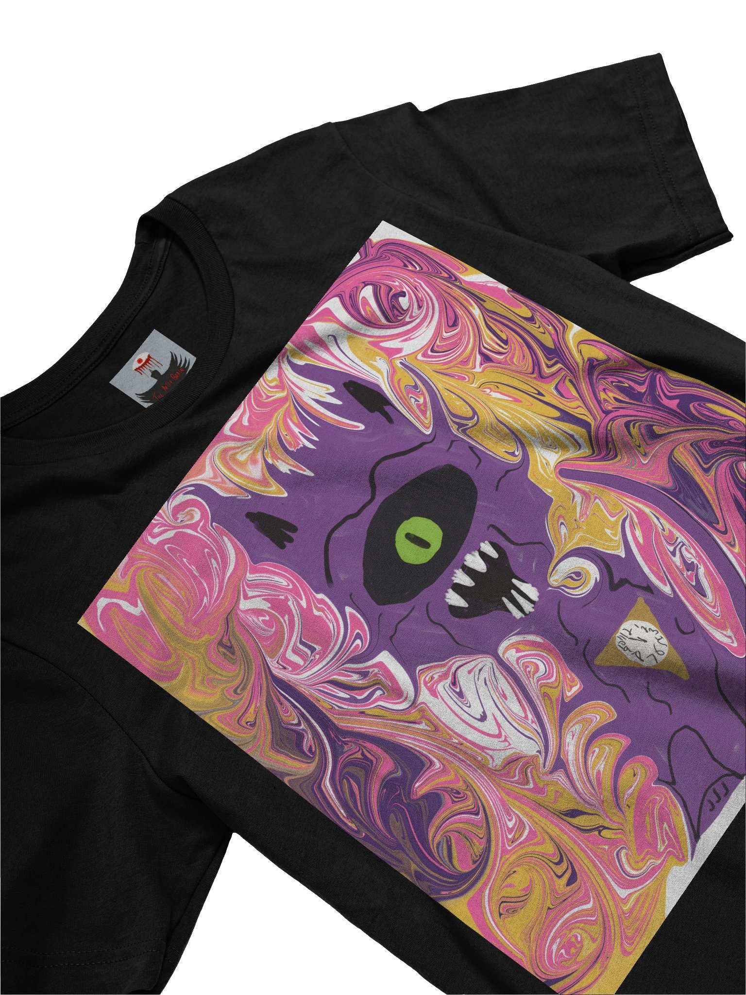 Marbled Monster Cat Tee — Bella+Canvas Supersoft product image (3)