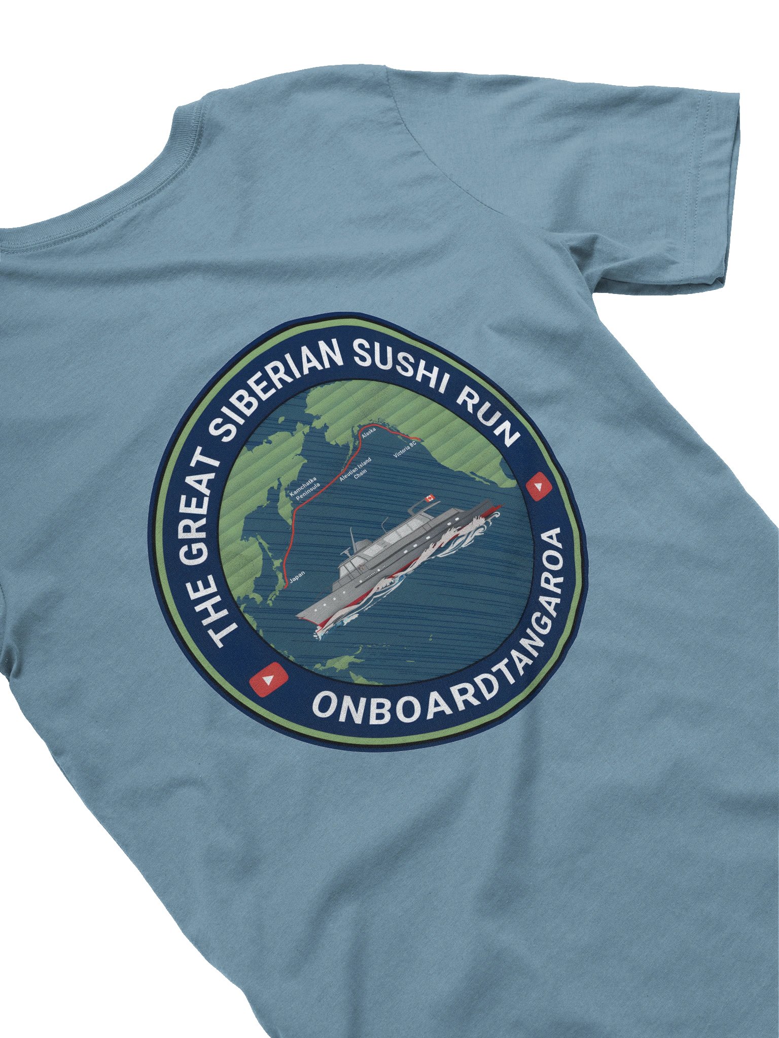 Ladies’ Scoop Neck T-Shirt – GSSR Route Map product image (4)