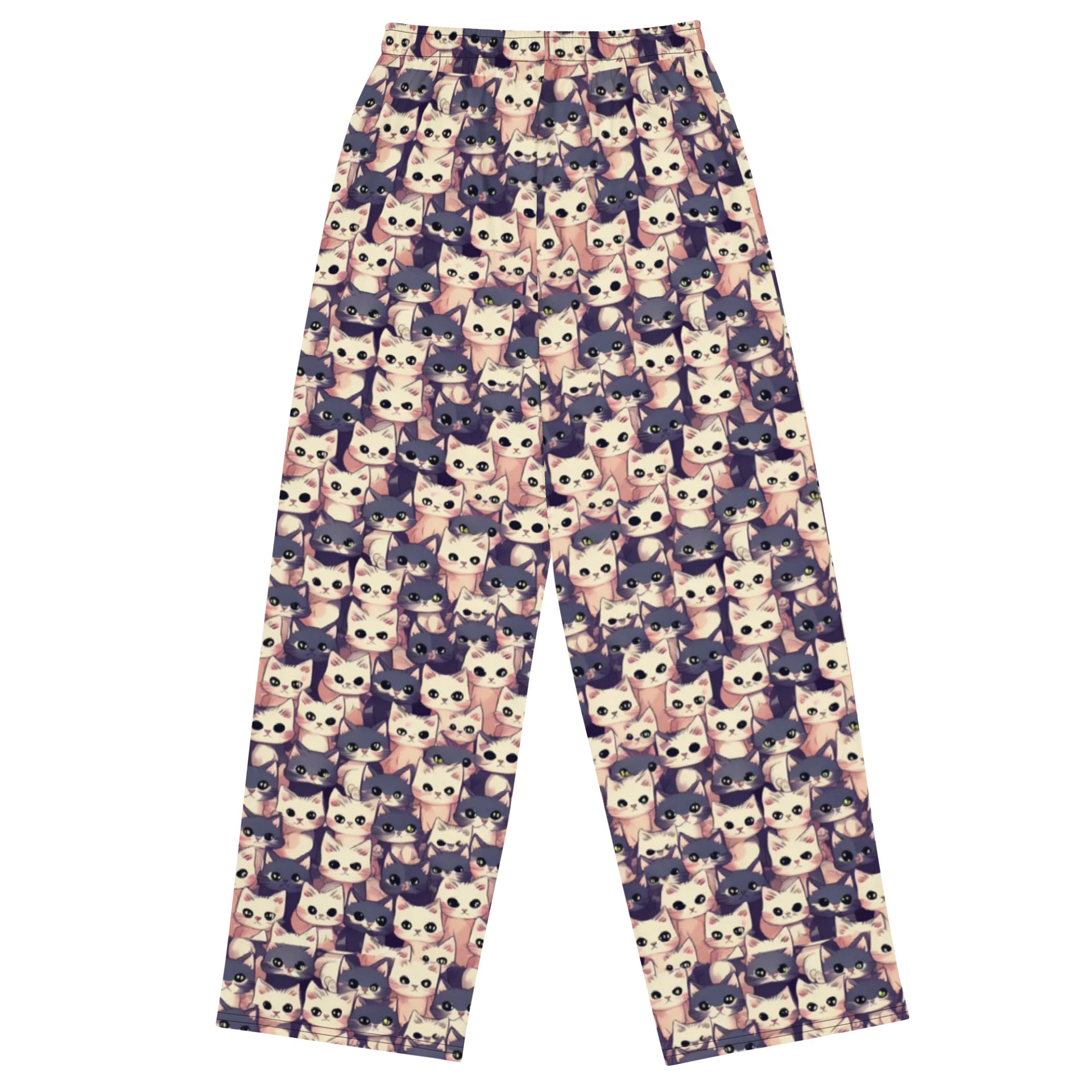 Whiskered Dreams Cozy Wide-Leg Pants product image (8)