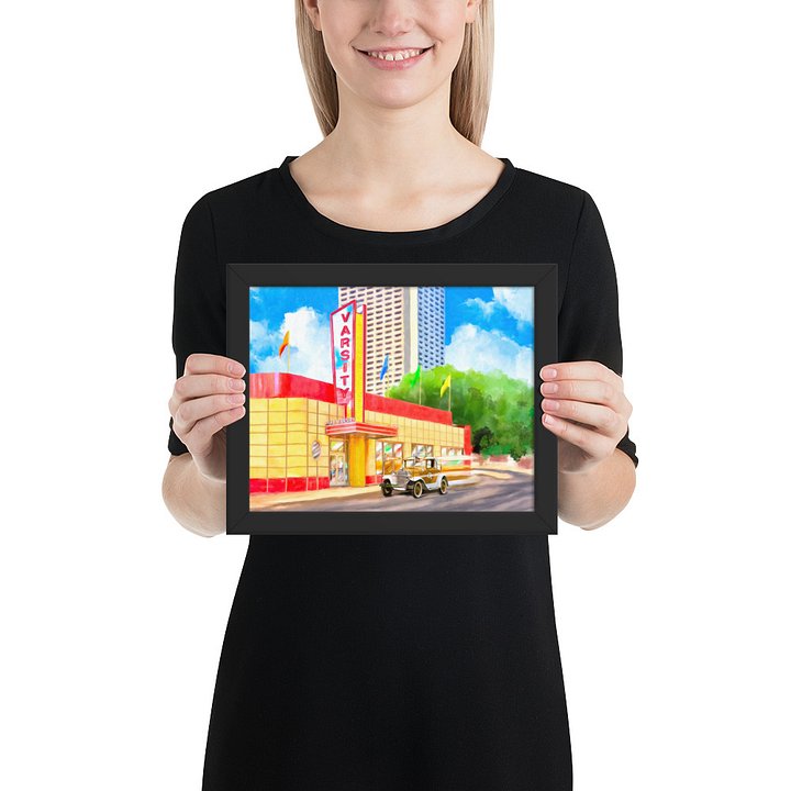 Atlanta Varsity – Vintage Midtown Studio Framed Print product image (2)