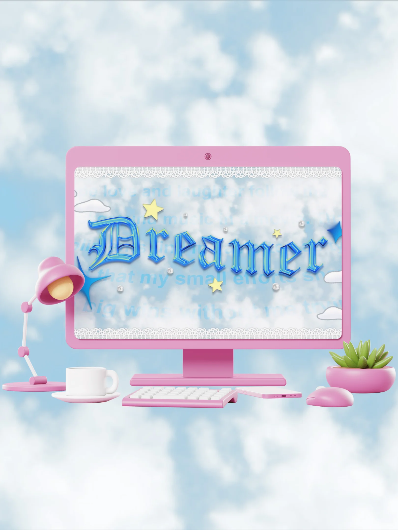 Dreamer (Desktop Wallpaper - Blue) product image (1)