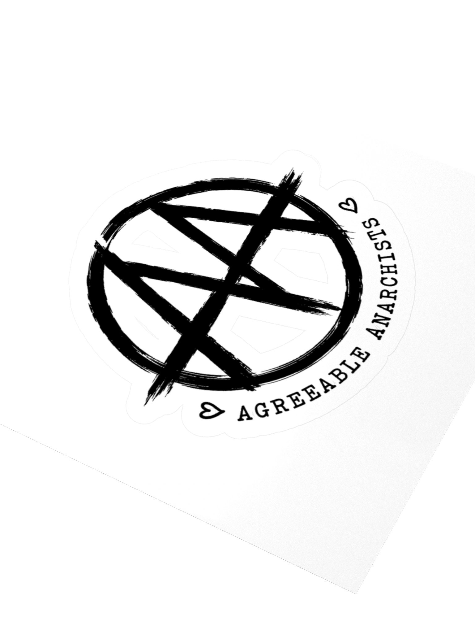 Agreeable Anarchists — Logo Sticker product image (8)