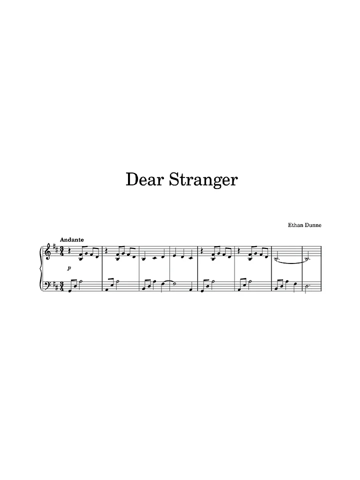Dear Stranger product image (1)