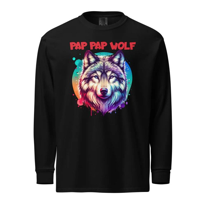 Pap Pap Vibrant Wolf Spirit Long Sleeve Shirt product image (1)