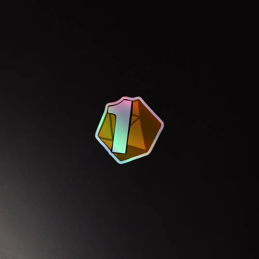 NAT 1 HOLO DICE STICKER product image (4)