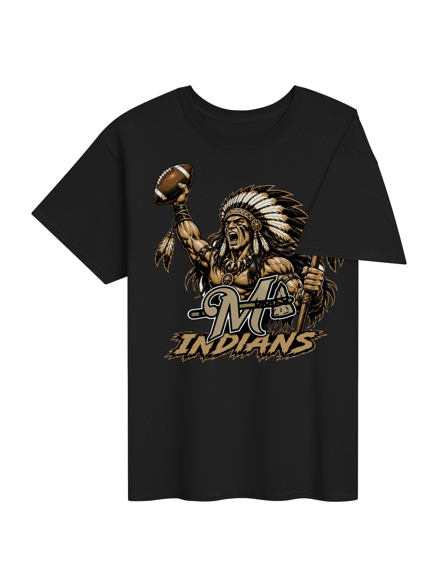Marietta Football Yell. Gildan 5000 Heavy weight Tee product image (38)