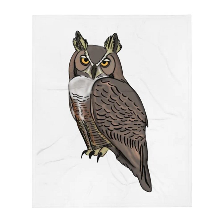 Owl Logo Blanket - White product image (2)