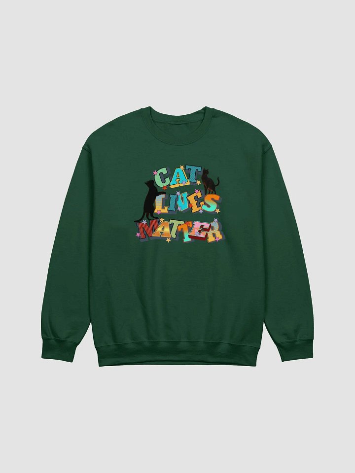 Cat Lives Matter Feline Statement Crewneck product image (1)