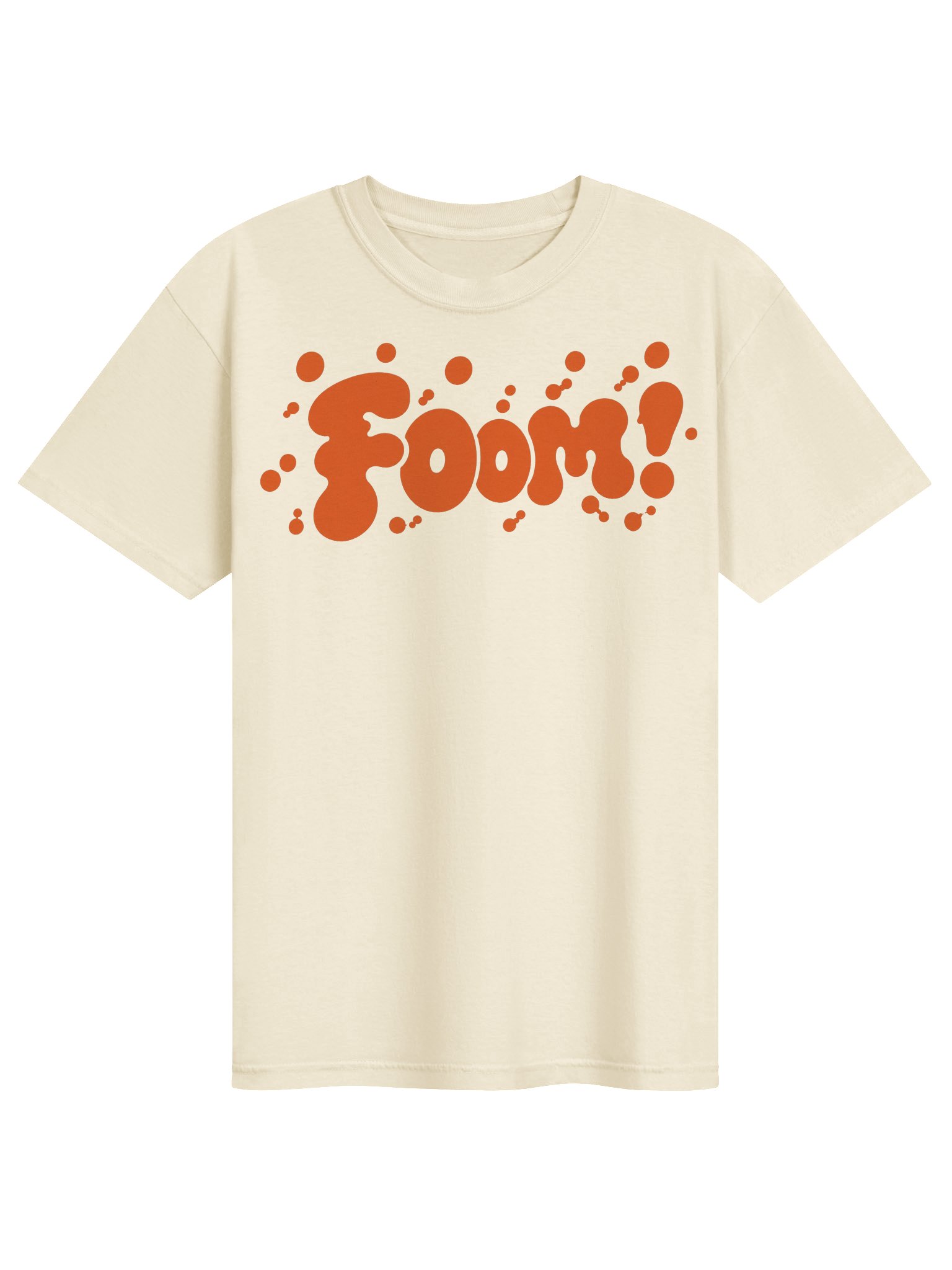 Foom Orange Bubble Wordmark Tee product image (1)