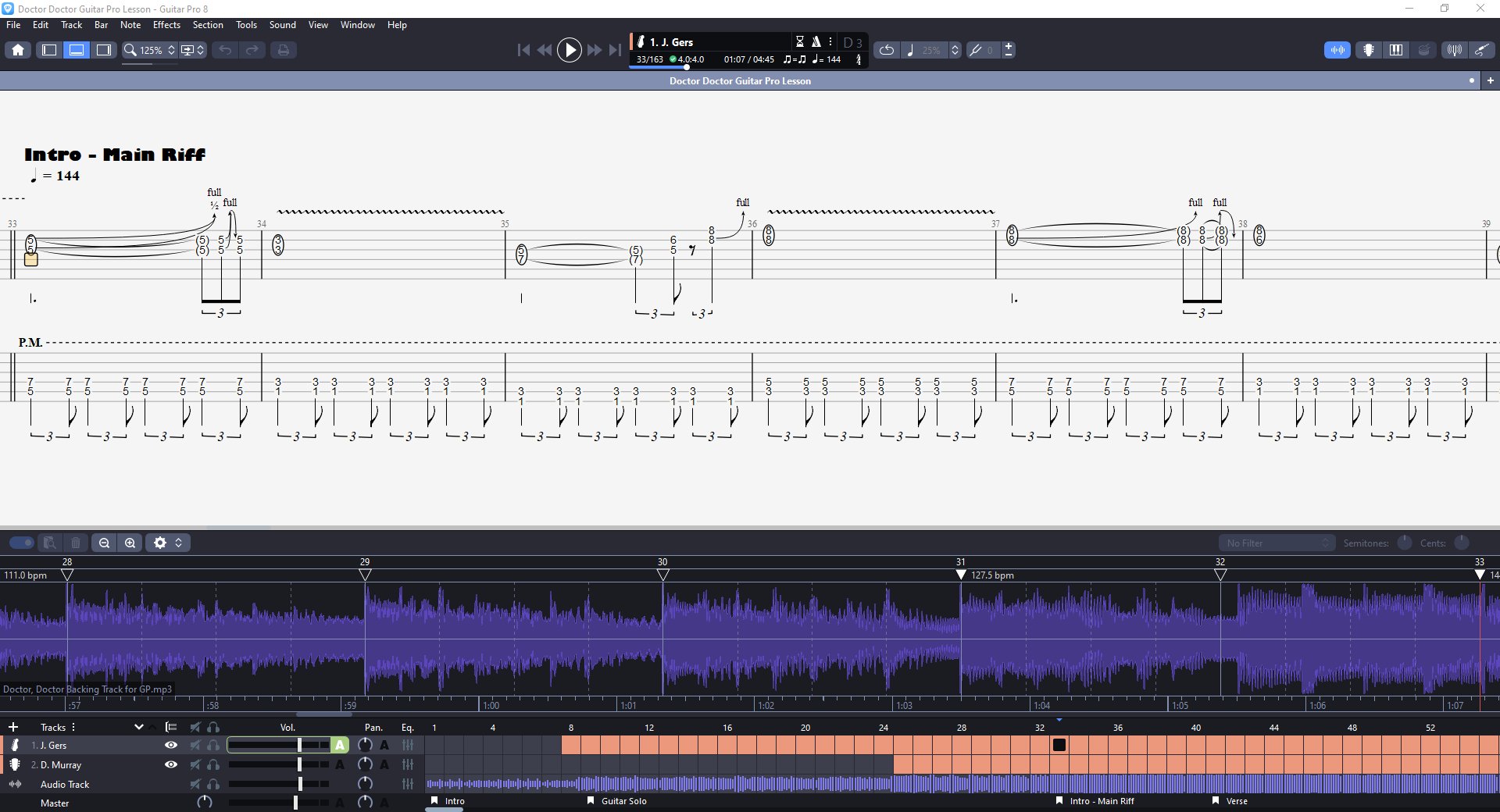 Doctor, Doctor PDF TAB + Backing Track MP3 product image (3)