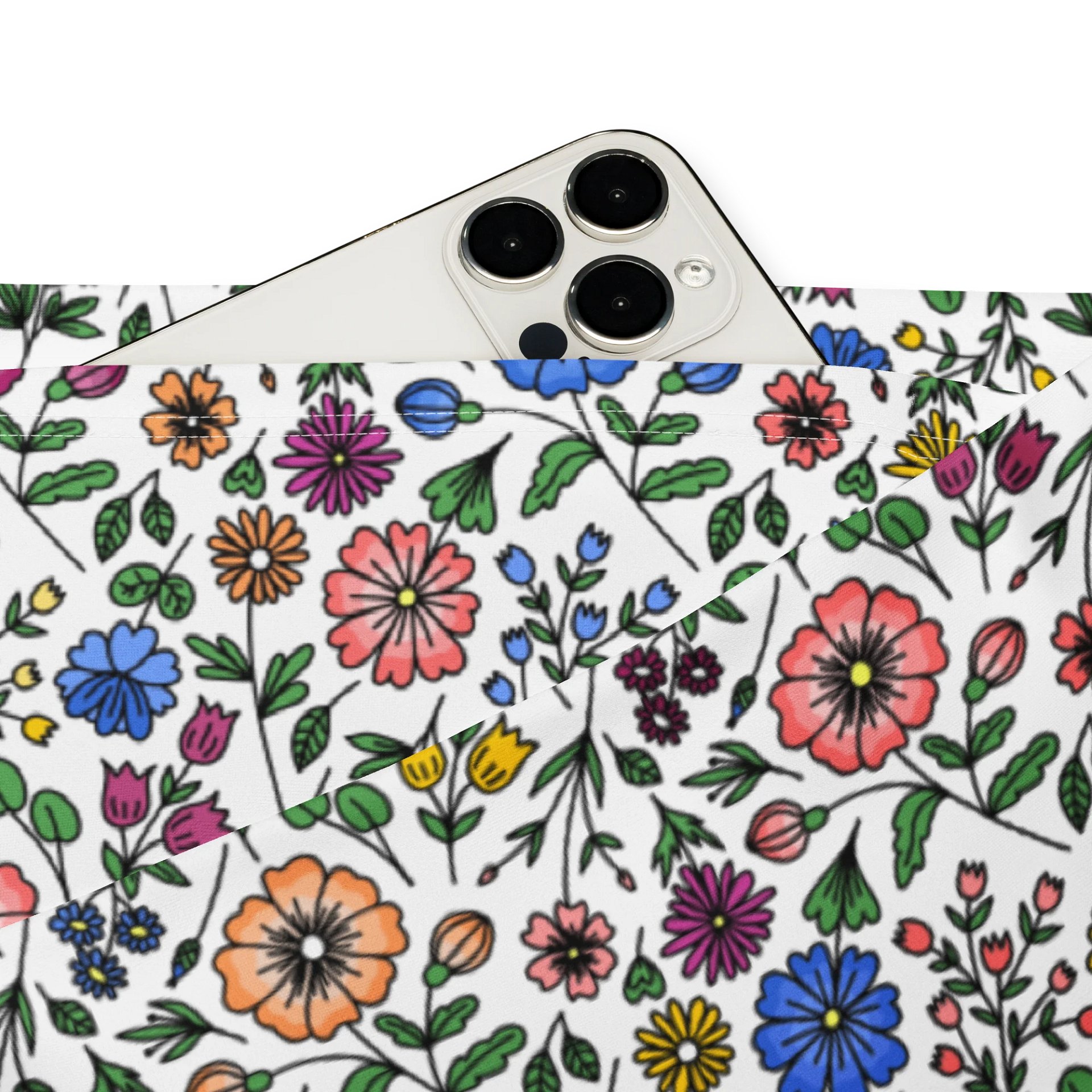 All-Over Print Flare Leggings with Pocket – High-Waisted, Stylish & Comfortable product image (4)