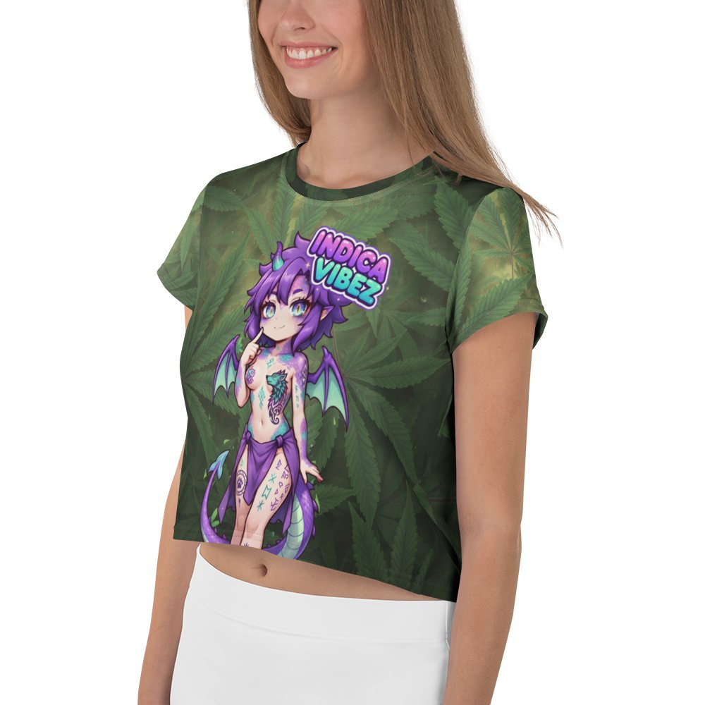 Indica Vibez All-Over Crop Tee product image (3)